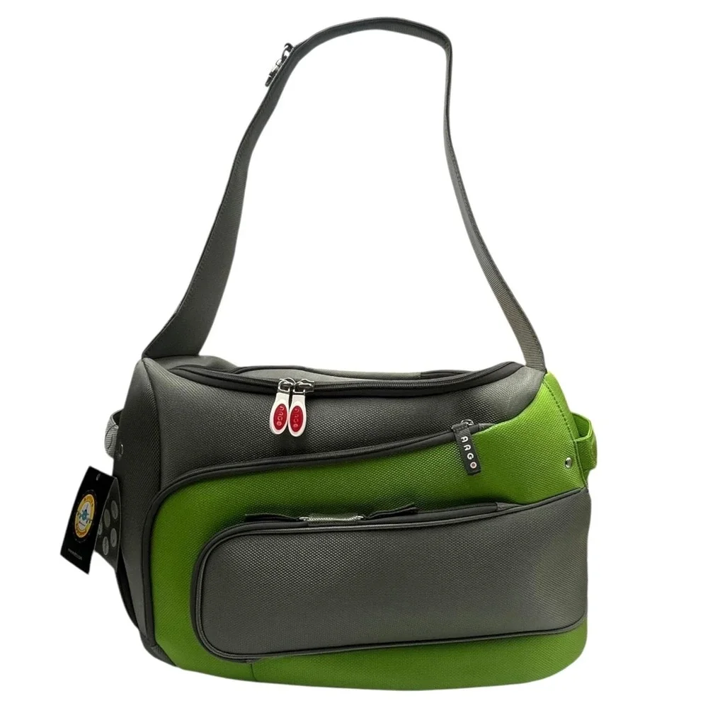 Argo Teafco Duff-O Pet Carrier Airline Approved Water Resistant Gray Kiwi Green‎